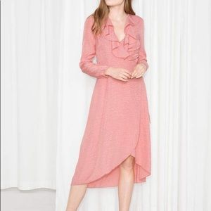& Other Stories Beautiful Blush Wrap Dress!